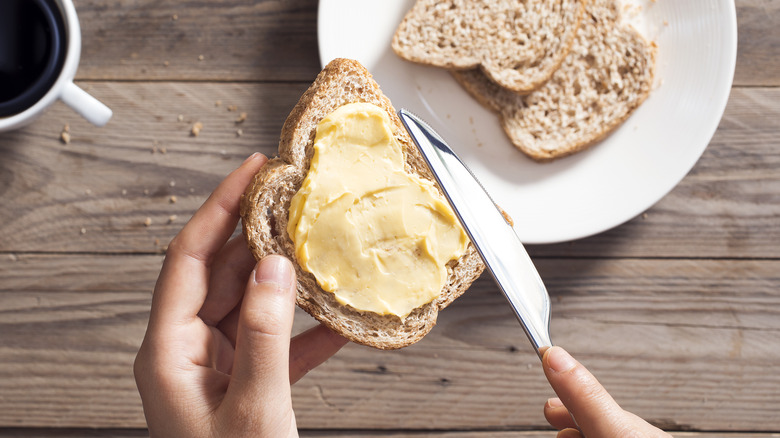 margarine on toast