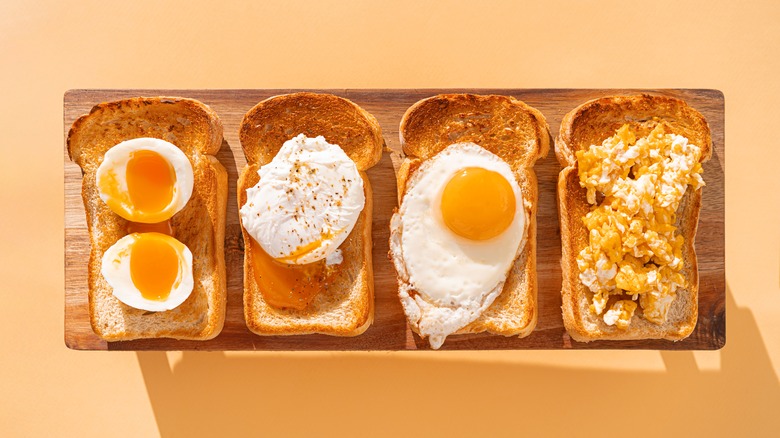 Eggs prepared in different ways