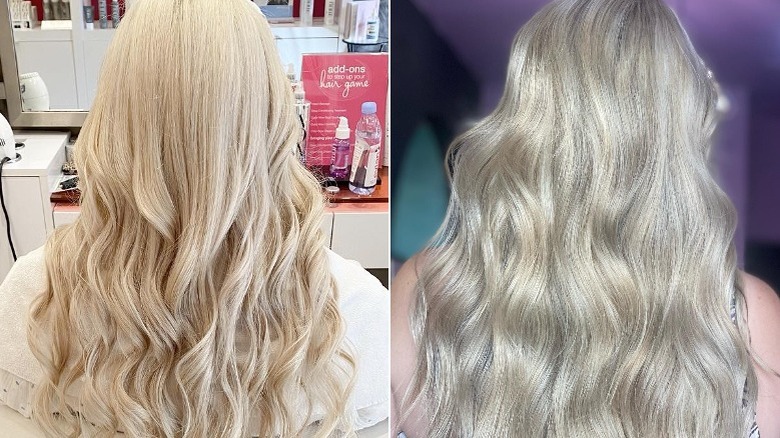 Blond mermaid hair