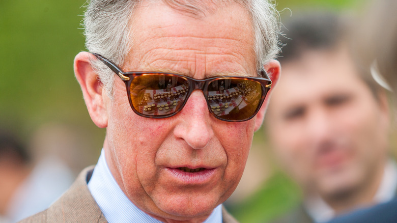 Prince Charles wearing sunglasses