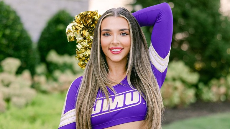 Kendall Vertes in cheerleading uniform