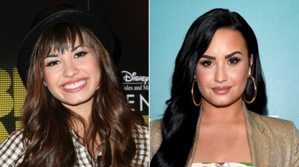 Demi Lovato, then and now