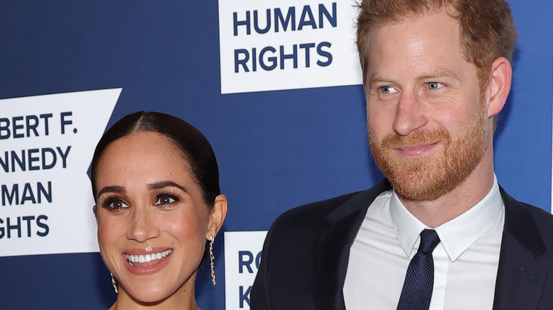 Meghan and Harry at human rights event