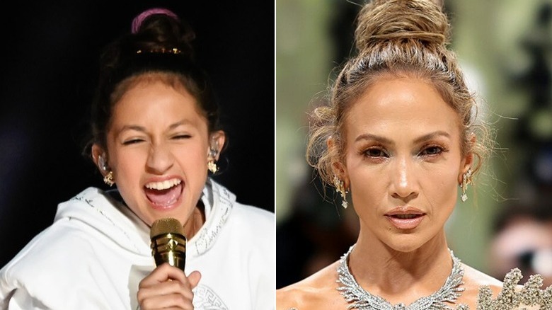 Young Emme Muniz and Jennifer Lopez