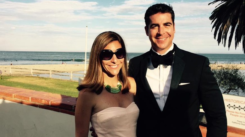 Jesse Watters and his first wife Noelle Inguagiato pose for a picture together