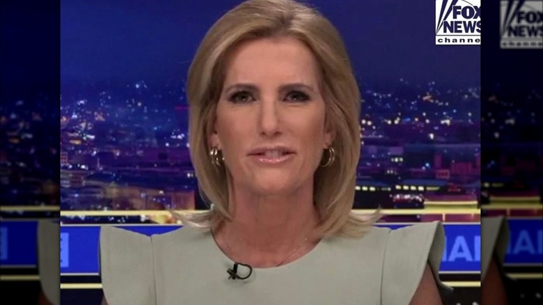 Laura Ingraham pointed shoulder top