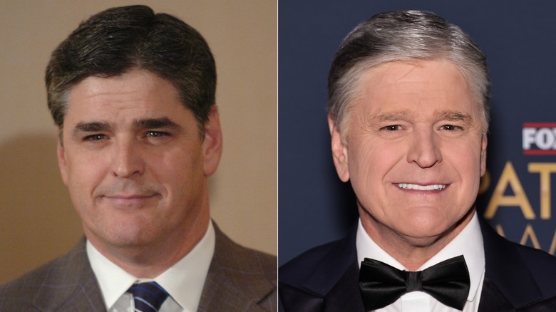 Sean Hannity, younger and present day