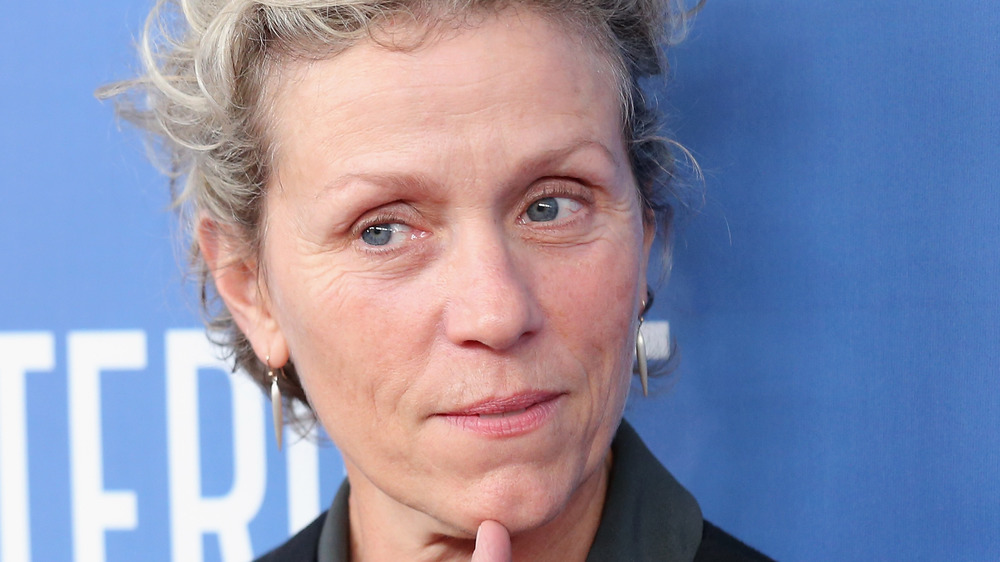 Frances McDormand looks pensive