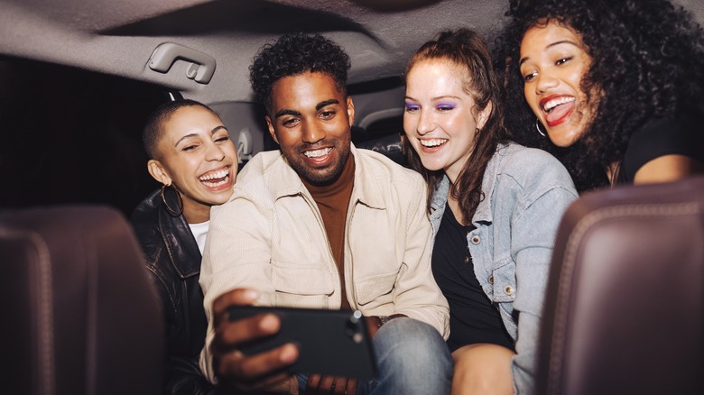 Friends taking a selfie