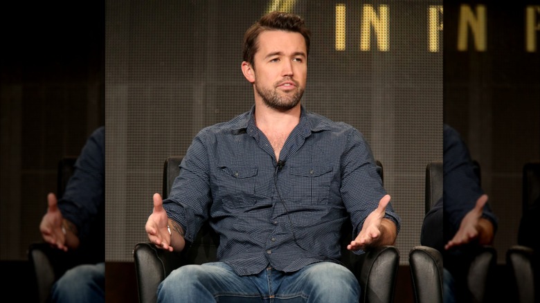 Rob McElhenney speaking at a TCA event in 2015