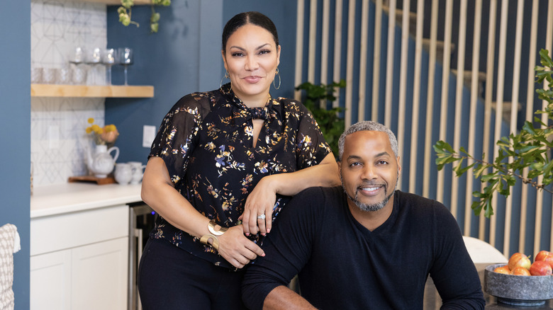 Egypt Sherrod and Mike Jackson smiling