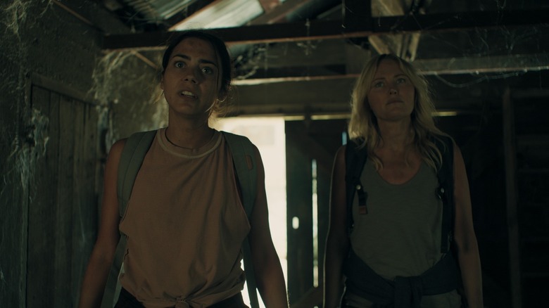 Lorenza Izzo and Malin Akerman in The Aviary