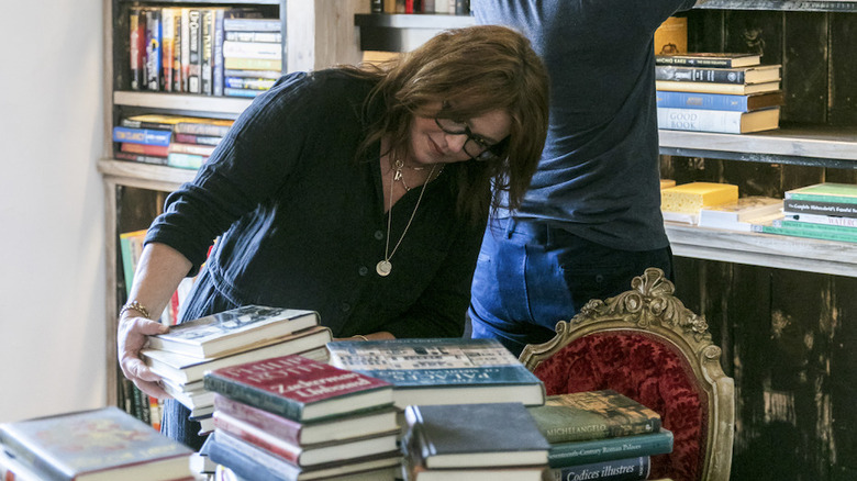 Rachael Ray stacking books