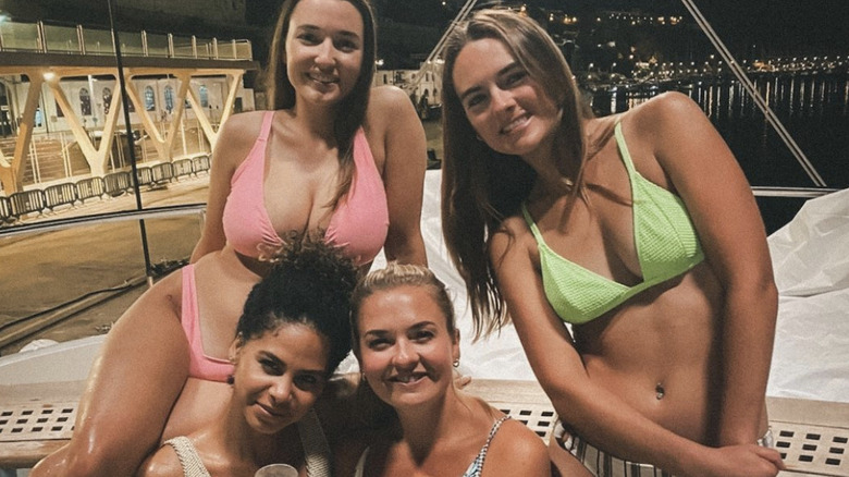 Ashley Marti, Gabriela Barragan, Daisy Kelliher, and Kelsie Goglia posing together