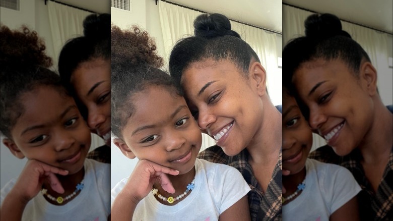 gabrielle union with daughter