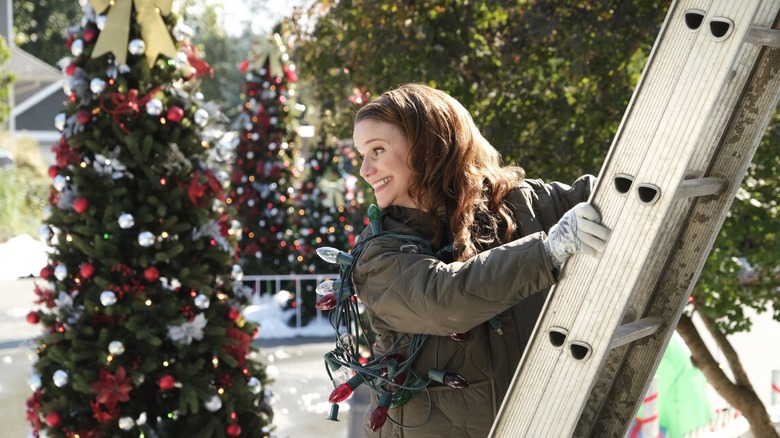 Andrea Barber in "Christmas on Candy Cane Lane"