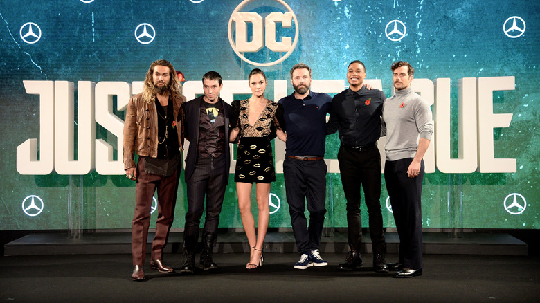 The stars of Justice League