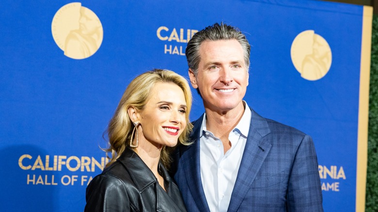 Jennifer Siebel Newsom Gavin Newsom smiling