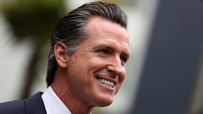 Gavin Newsom smiling in 2018