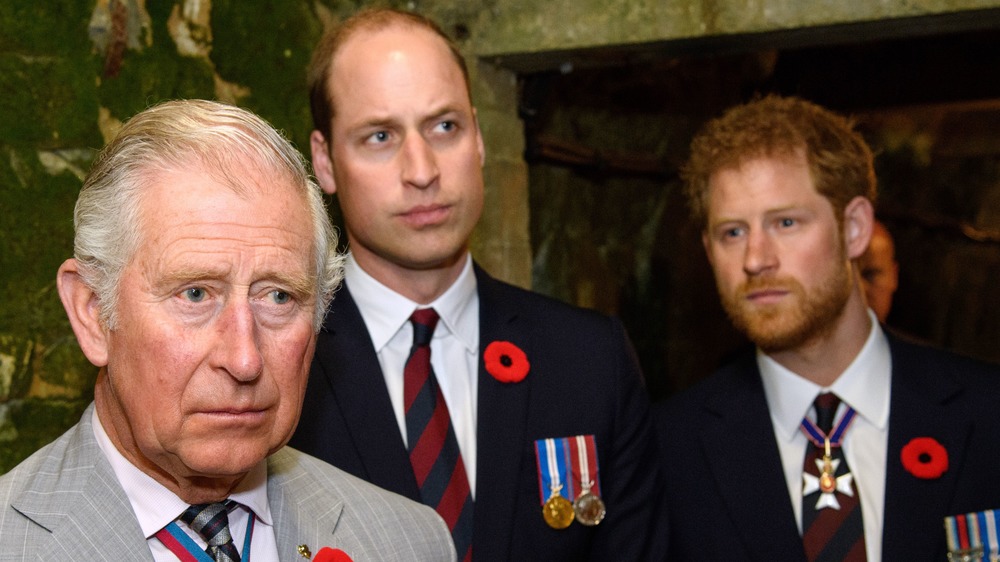 Prince William, Prince Harry and Prince William at event