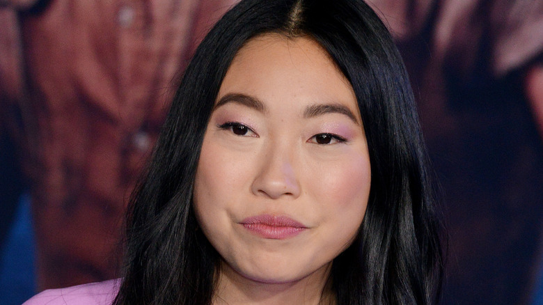 Awkwafina closed mouth smile