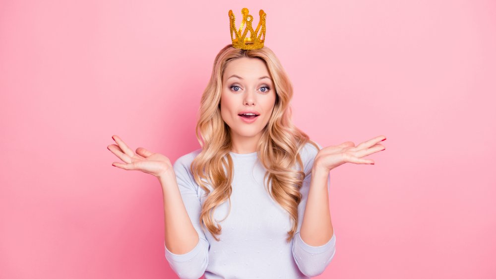 Woman wearing crown