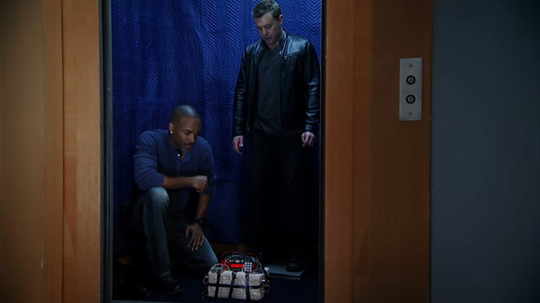 General Hospital's "Jason" and Curtis dealing with a bomb