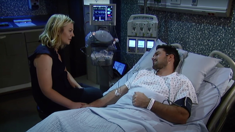 Maxie and Nathan saying goodbye