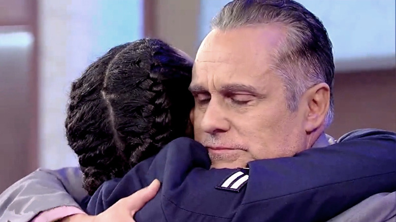 Maurice Benard and daughter Heather hugging