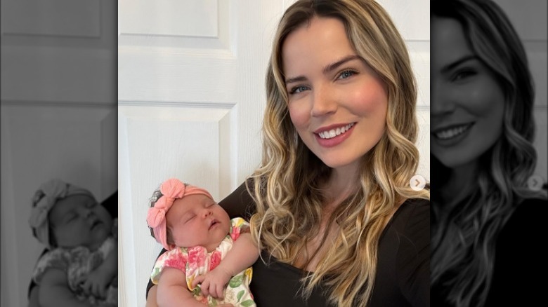 Sofia Mattsson and her new daughter