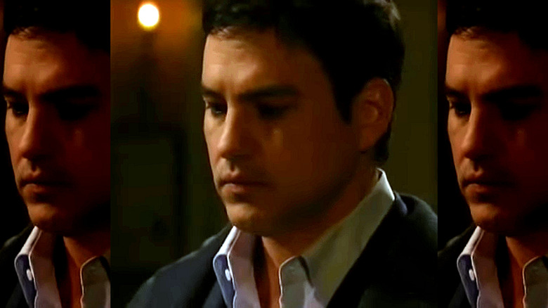 General Hospital's Nikolas looking unhappy