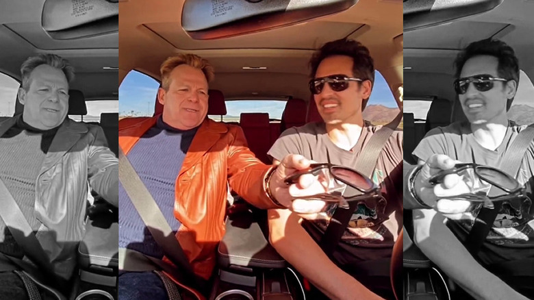 Kin Shriner and Marcus Coloma driving