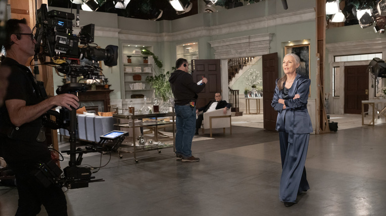 General Hospital behind the scenes shot of Tracy