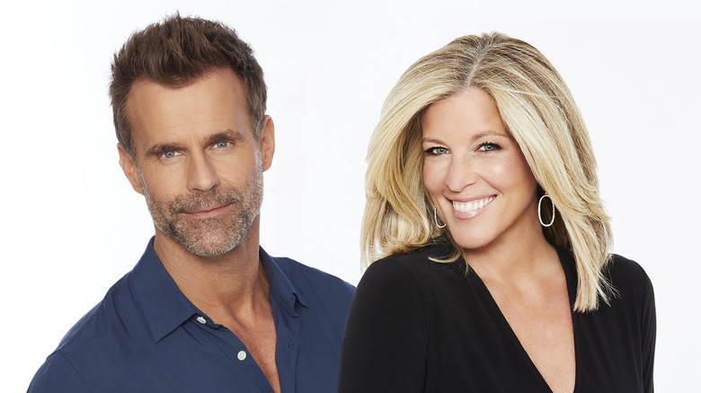 Cameron Mathison and Laura Wright smiling