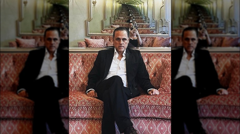 Maurice Benard sitting down