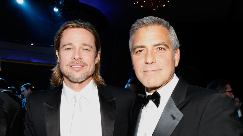 George Clooney and Brad Pitt