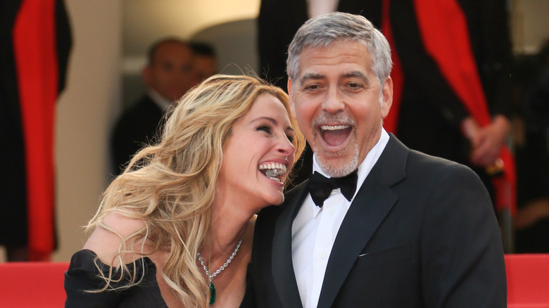 Julia Roberts and George Clooney laughing