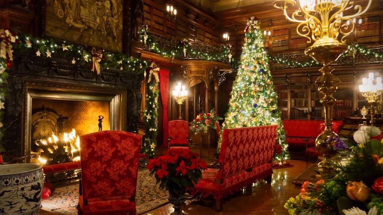 Christmas decor at the Biltmore House