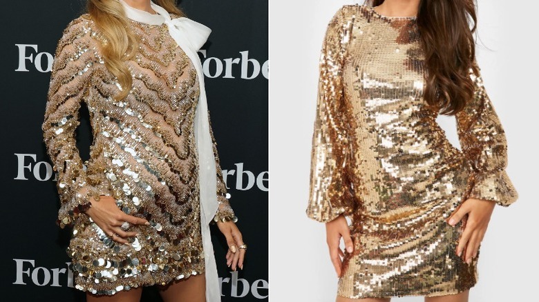 Blake lively sequin dress vs dupe