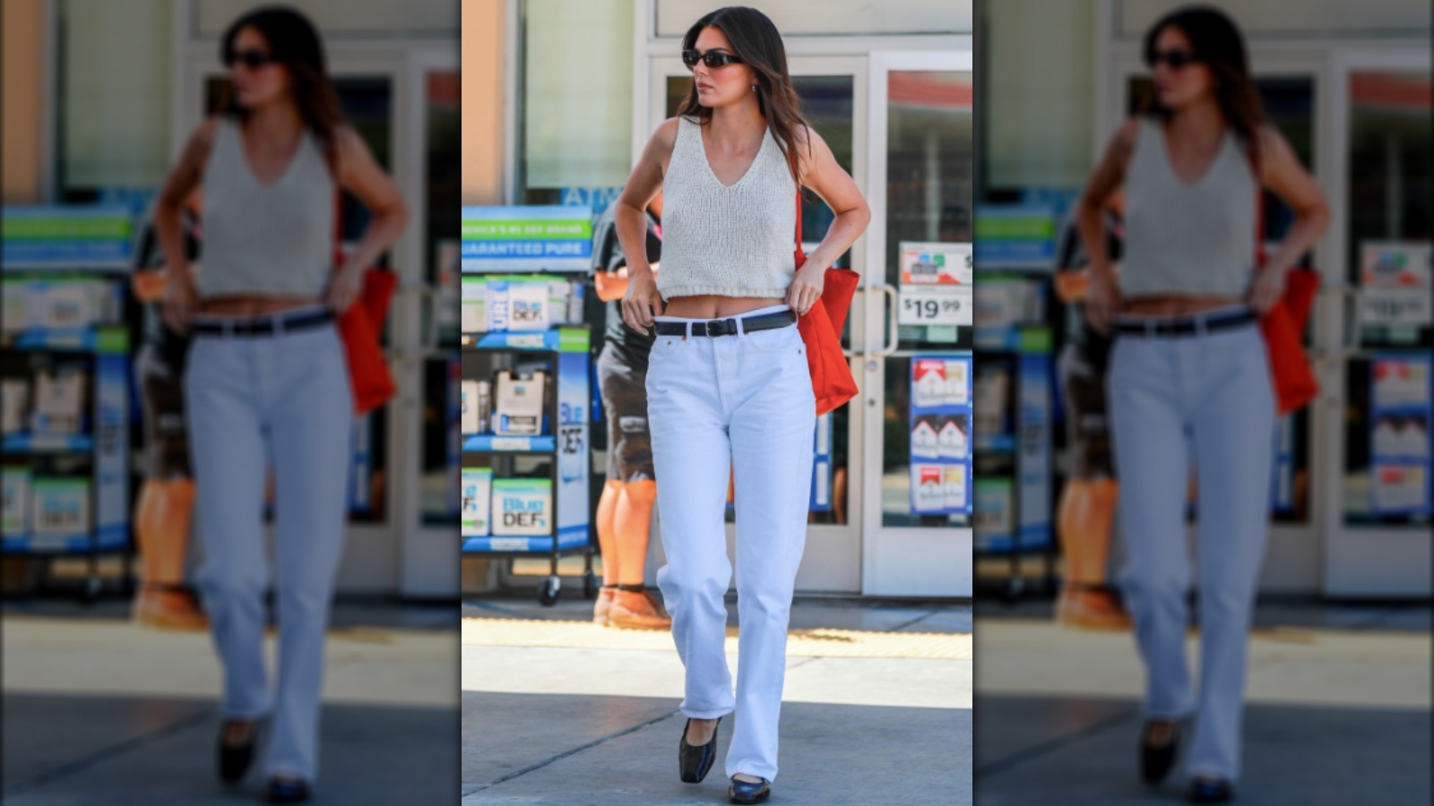 Kendall Jenner Wore Fall's Ballet Flat Trend with Jeans