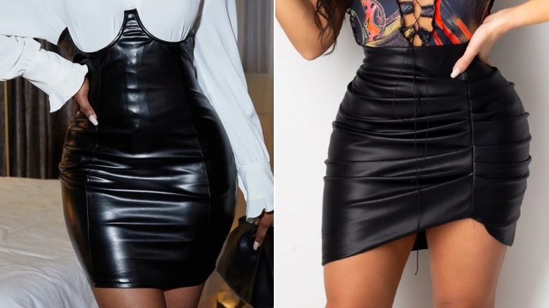 Kendall & Kylie Faux Leather Mini Skirt