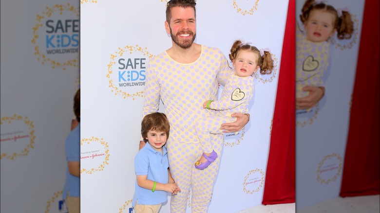 Perez Hilton with his kids