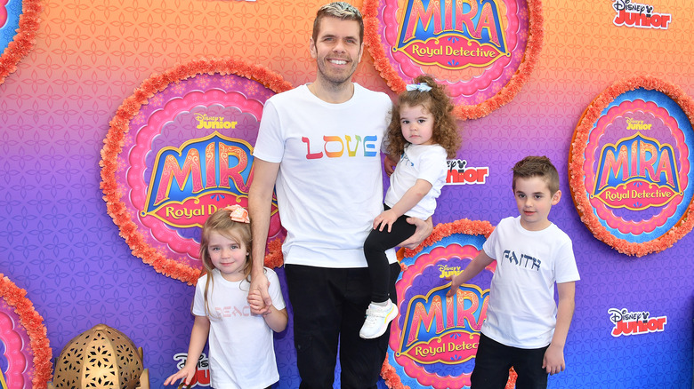 Perez Hilton with his kids