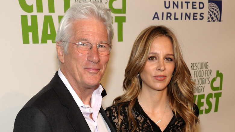 Richard Gere with his wife, Alejandra Silva