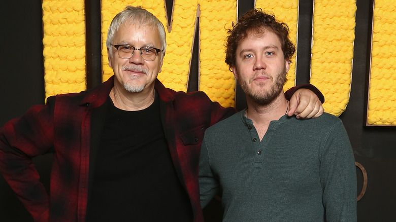 Jack Robbins with dad Tim Robbins