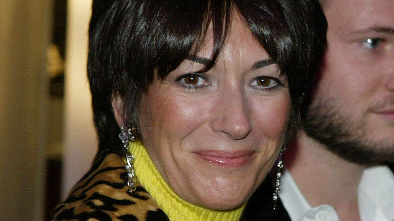 Ghislaine Maxwell posing