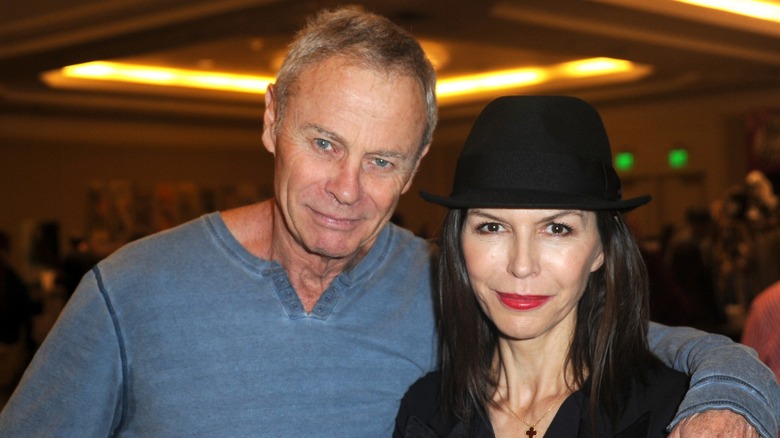 Tristan Rogers and Finola Hughes smiling