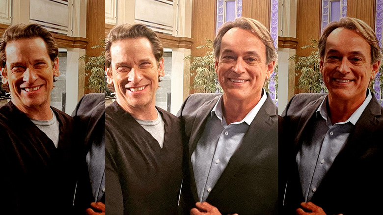 GH's Roger Howarth and Jon Lindstrom smiling in a selfie