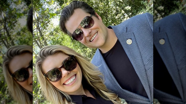 Ginger Gaetz and Matt Gaetz wearing sunglasses