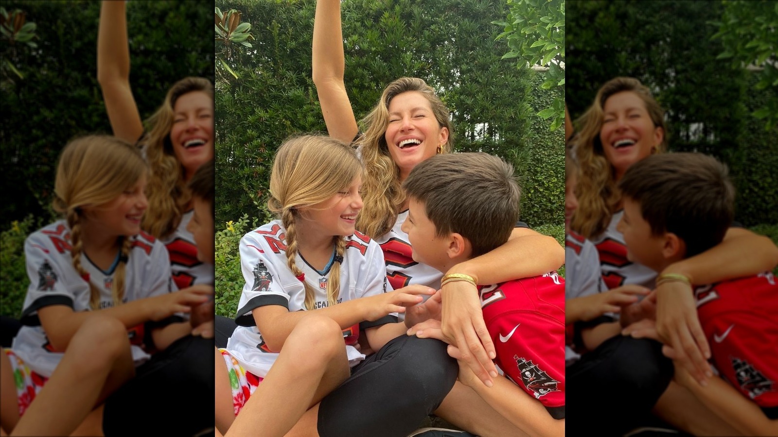 Gisele Bündchen, Kids Cheer on Tom Brady from Home